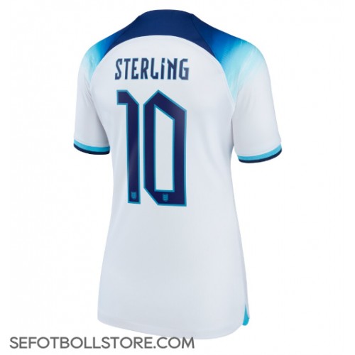 England Raheem Sterling #10 Replika Hemmatröja Dam VM 2022 Kortärmad